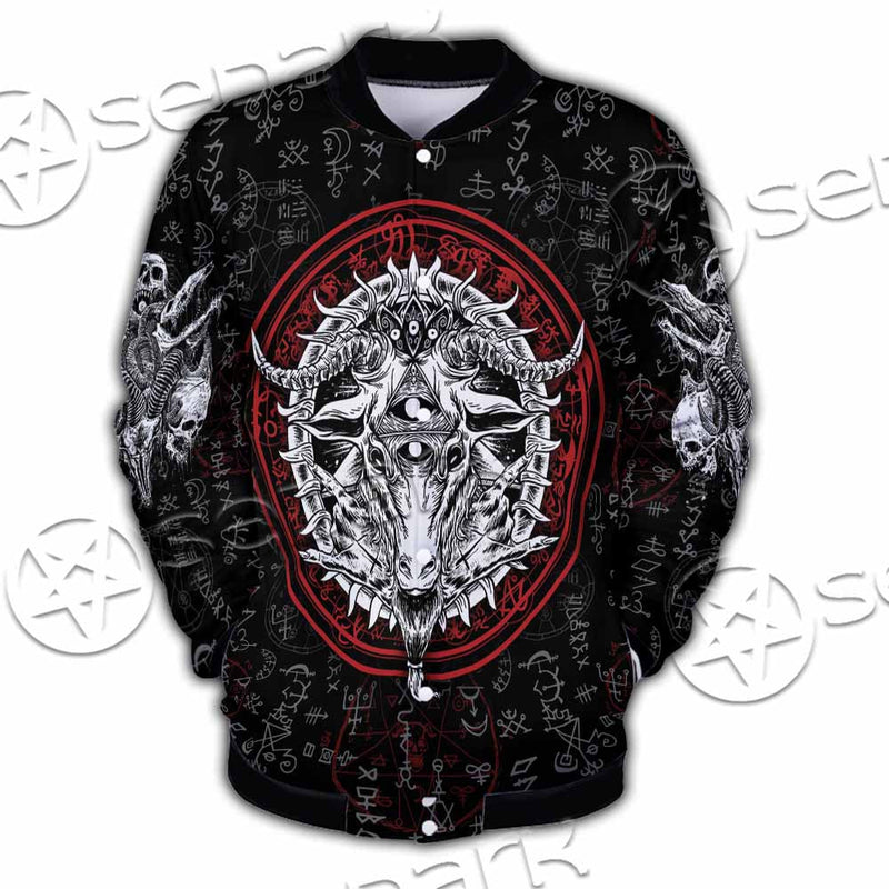Pentagram Goat Head SED-1058 Button Jacket