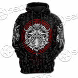 Pentagram Goat Head SED-1058 Hoodie & Zip Hoodie Raglan