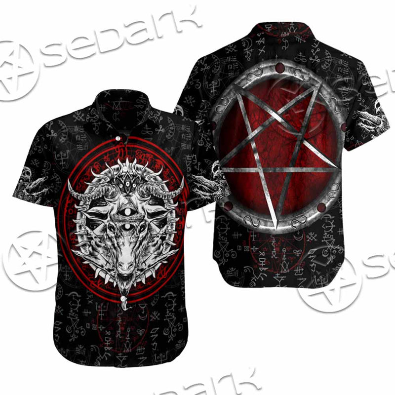 Pentagram Goat Head SED-1058 Shirt Allover