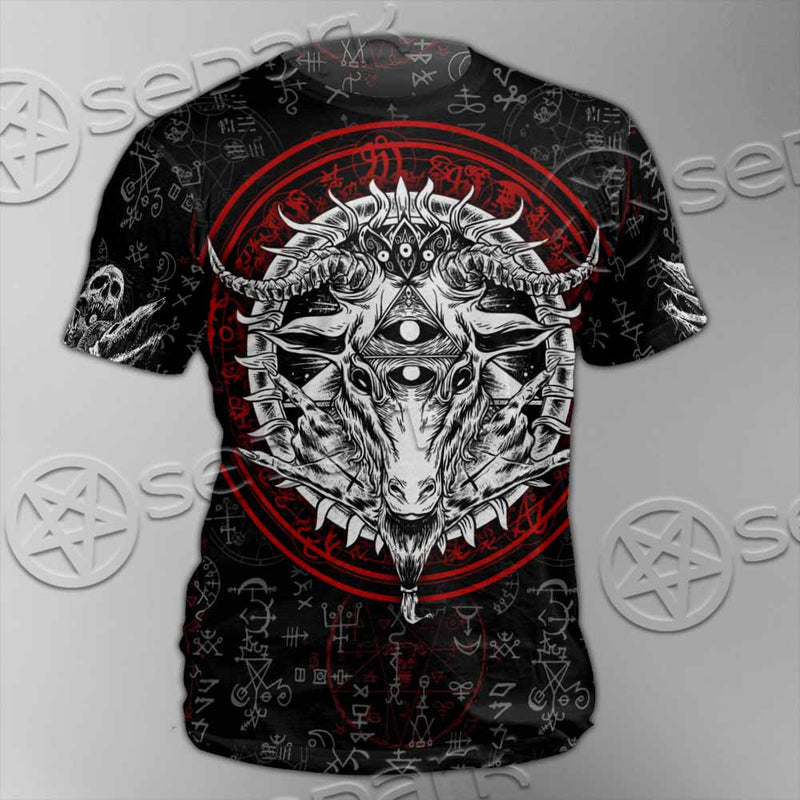 Pentagram Goat Head SED-1058 Unisex T-shirt