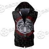 Pentagram Goat Head SED-1058 Zip Sleeveless Hoodie