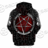 Pentagram Goat Head SED-1058 Hoodie & Zip Hoodie Raglan