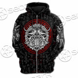 Pentagram Goat Head SED-1058 Hoodie & Zip Hoodie Raglan