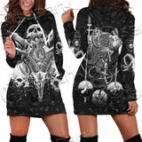 Satanic Black Metal SED-1059 Hoodie Dress