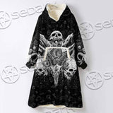 Satanic Black Metal SED-1059 Oversized Sherpa Blanket Hoodie
