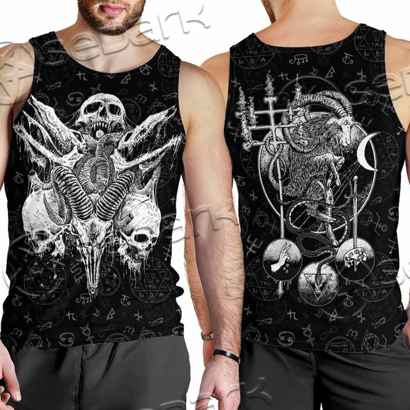 Satanic Black Metal SED-1059 Men Tank-tops
