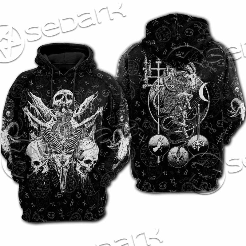 Satanic Black Metal SED-1059 Hoodie & Zip Hoodie Raglan