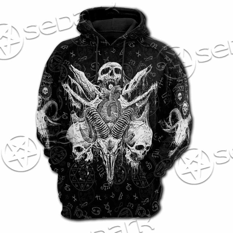 Satanic Black Metal SED-1059 Hoodie & Zip Hoodie Raglan
