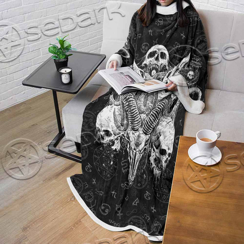 Satanic Black Metal SED-1059 Sleeved Blanket