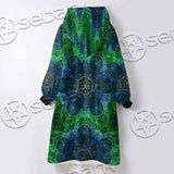 Trippy Mushroom SED-1062 Oversized Sherpa Blanket Hoodie