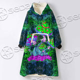 Trippy Mushroom SED-1062 Oversized Sherpa Blanket Hoodie