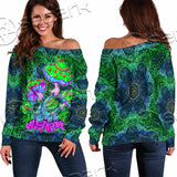 Trippy Mushroom SED-1062 Off Shoulder Sweaters