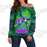 Trippy Mushroom SED-1062 Off Shoulder Sweaters