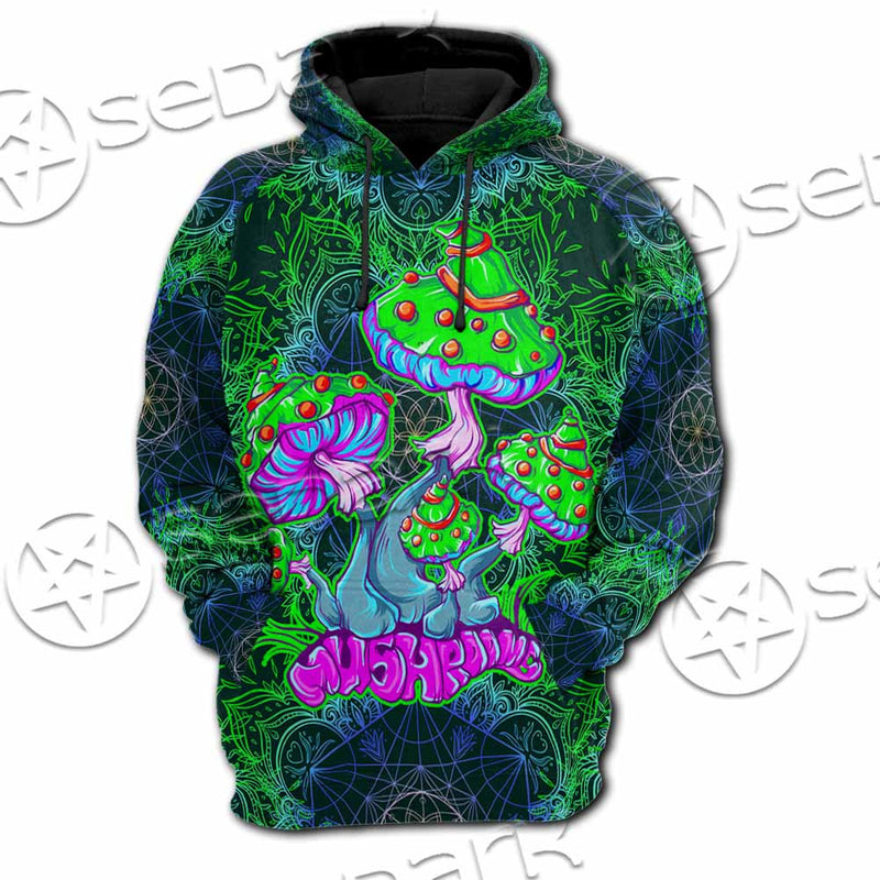 Trippy Mushroom SED-1062 Hoodie & Zip Hoodie Raglan
