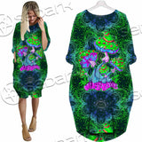 Trippy Mushroom SED-1062 Batwing Pocket Dress