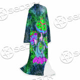 Trippy Mushroom SED-1062 Sleeved Blanket