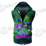 Trippy Mushroom SED-1062 Zip Sleeveless Hoodie