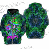 Trippy Mushroom SED-1062 Hoodie & Zip Hoodie Raglan