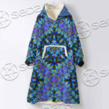 Psychedelic Seamless Pattern SED-1063 Oversized Sherpa Blanket Hoodie