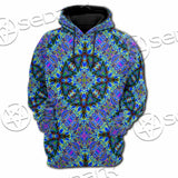 Psychedelic Seamless Pattern SED-1063 Hoodie & Zip Hoodie Raglan