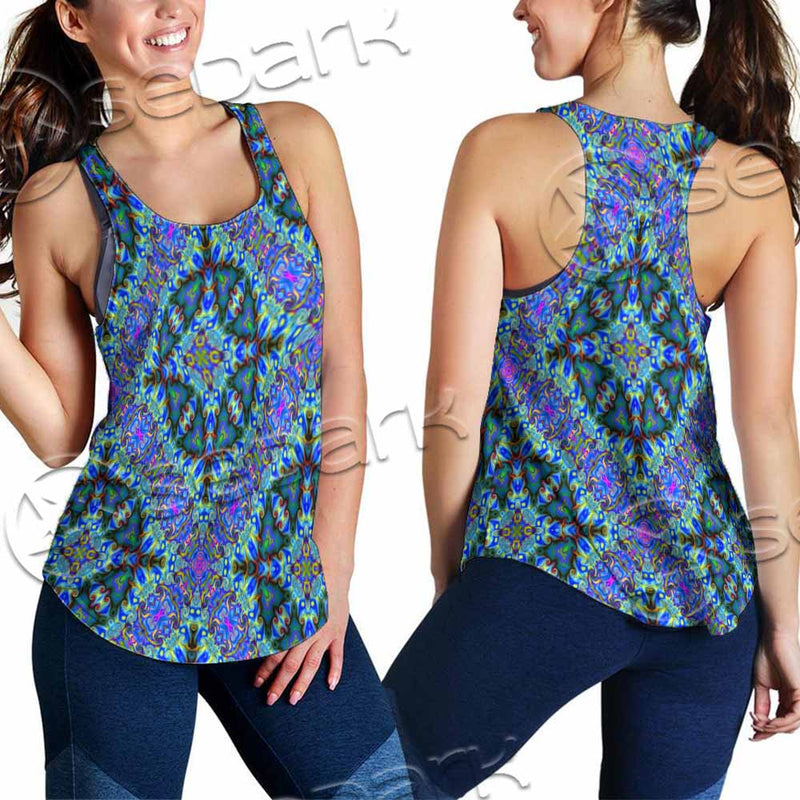 Psychedelic Seamless Pattern SED-1063 Women Tank Top