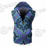 Psychedelic Seamless Pattern SED-1063 Zip Sleeveless Hoodie