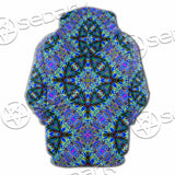 Psychedelic Seamless Pattern SED-1063 Hoodie & Zip Hoodie Raglan