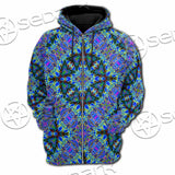 Psychedelic Seamless Pattern SED-1063 Hoodie & Zip Hoodie Raglan