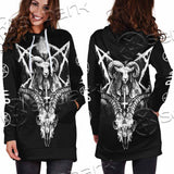 Baphomet Goat Head SED-1067 Hoodie Dress