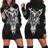 Baphomet Goat Head SED-1067 Hoodie Dress