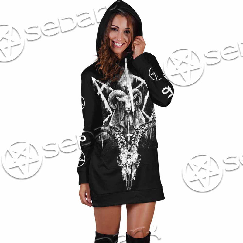 Baphomet Goat Head SED-1067 Hoodie Dress
