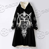Baphomet Goat Head SED-1067 Oversized Sherpa Blanket Hoodie