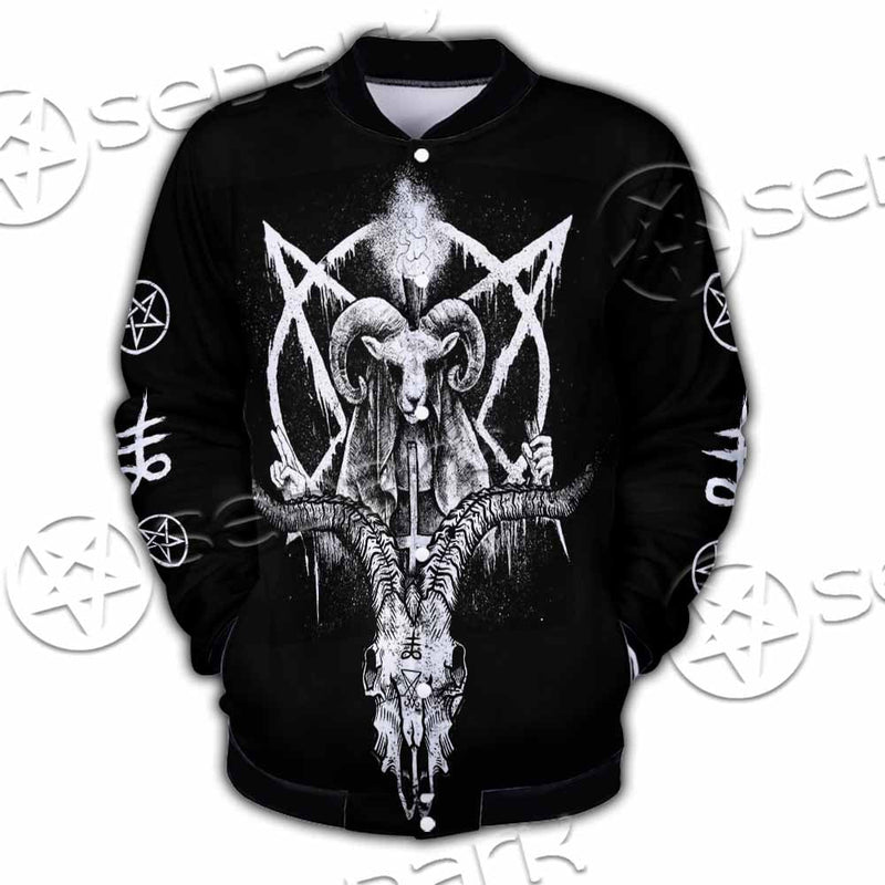 Baphomet Goat Head SED-1067 Button Jacket