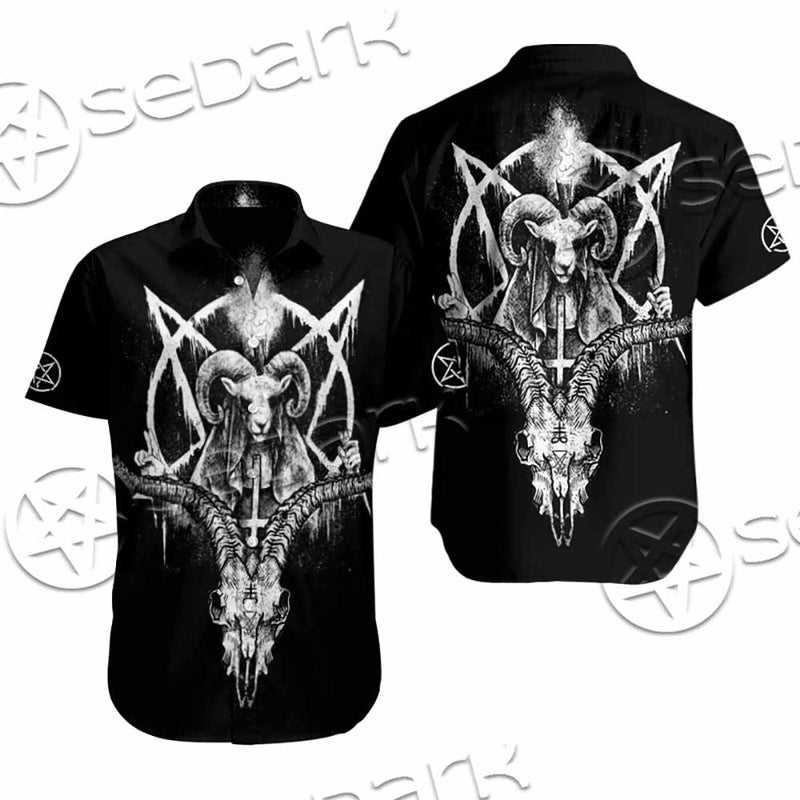 Baphomet Goat Head SED-1067 Shirt Allover