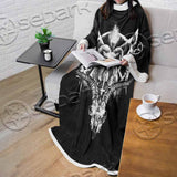 Baphomet Goat Head SED-1067 Sleeved Blanket