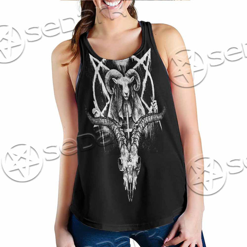 Baphomet Goat Head SED-1067 Women Tank Top