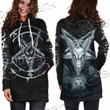 Baphomet Pentagram SED-1070 Hoodie Dress