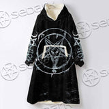 Baphomet Pentagram SED-1070 Oversized Sherpa Blanket Hoodie