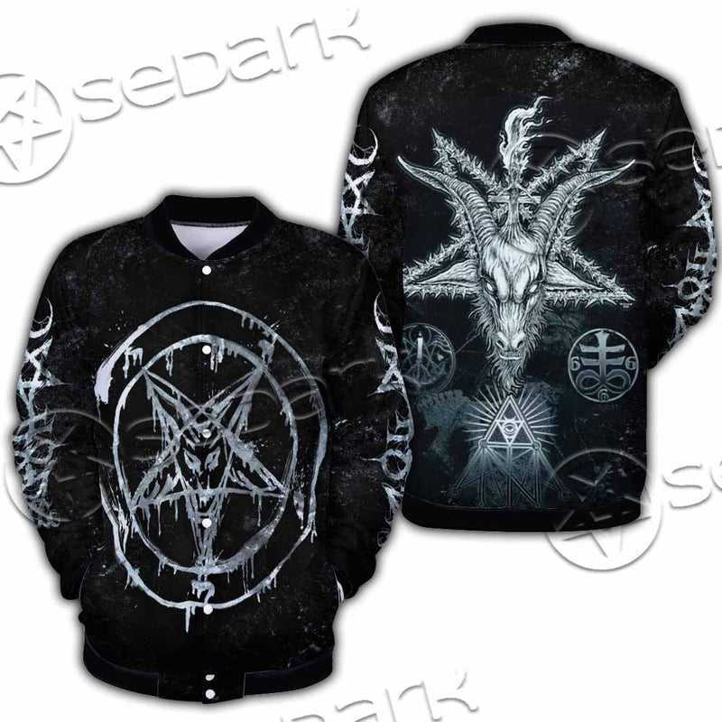 Baphomet Pentagram SED-1070 Button Jacket