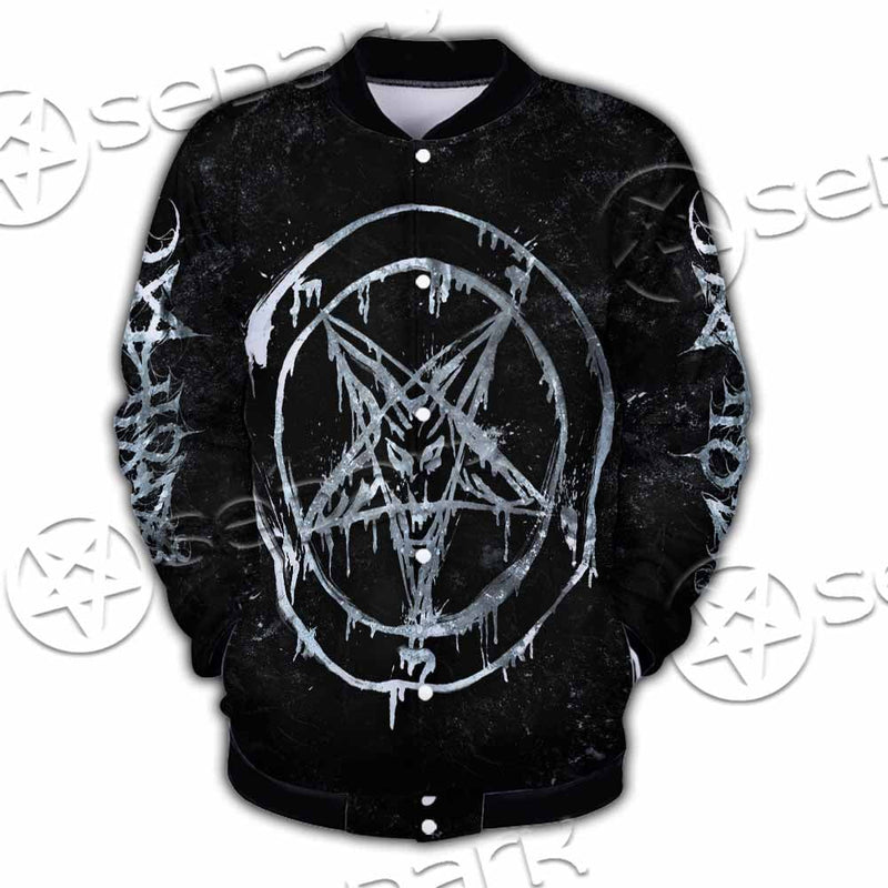 Baphomet Pentagram SED-1070 Button Jacket