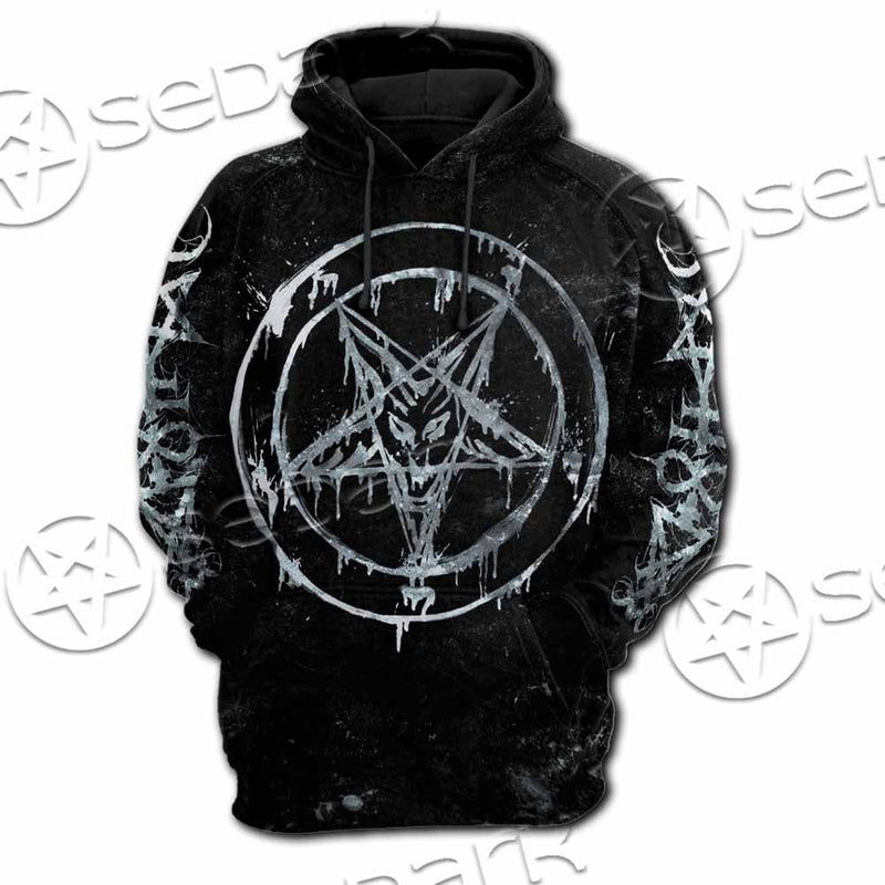 Baphomet Pentagram SED-1070 Hoodie & Zip Hoodie Raglan