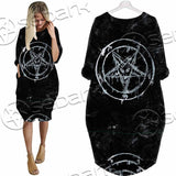 Baphomet Pentagram SED-1070 Batwing Pocket Dress