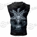 Baphomet Pentagram SED-1070 Zip Sleeveless Hoodie
