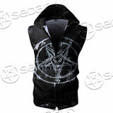 Baphomet Pentagram SED-1070 Zip Sleeveless Hoodie