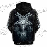 Baphomet Pentagram SED-1070 Hoodie & Zip Hoodie Raglan