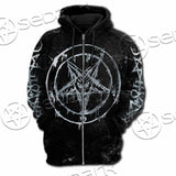 Baphomet Pentagram SED-1070 Hoodie & Zip Hoodie Raglan
