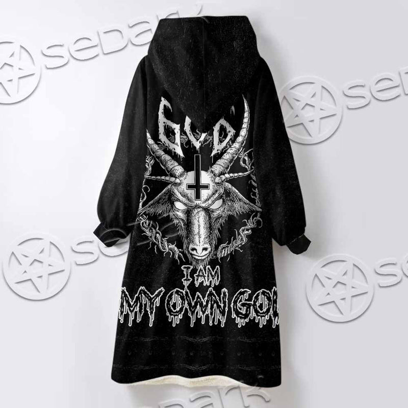My Own God 666 SED-1071 Oversized Sherpa Blanket Hoodie