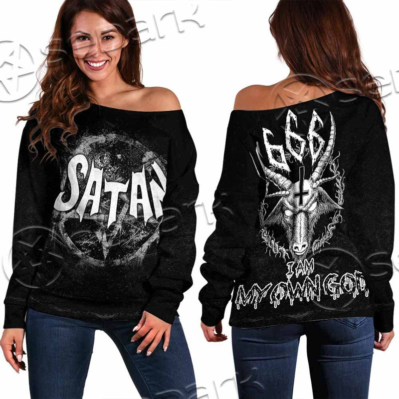 My Own God 666 SED-1071 Off Shoulder Sweaters