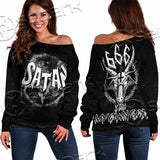 My Own God 666 SED-1071 Off Shoulder Sweaters