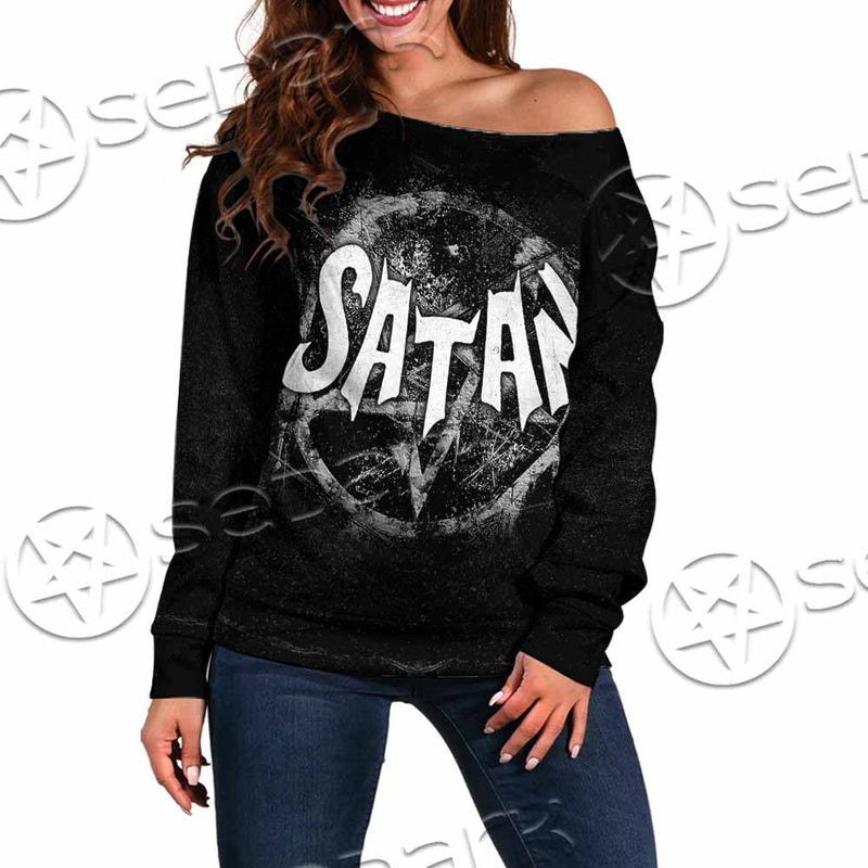My Own God 666 SED-1071 Off Shoulder Sweaters